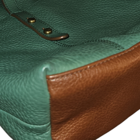 Fossil Jenna Satchel 2 Tone Tote/Shoulder Bag - Picture 12 of 13